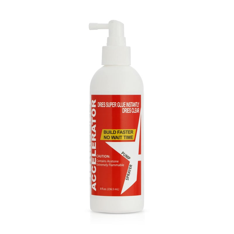 Starbond Pinocchio Pump CA Glue Accelerator, Instantly Dries Super Glue, 8 oz - Image 1